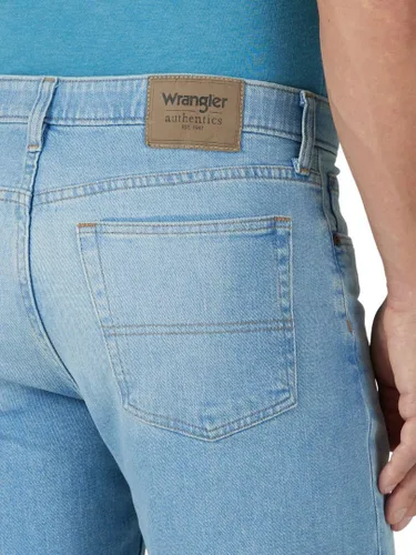 Vista 4 de Wrangler Authentics - Jeans para hombre de ajuste relajado y con cintura Comfort Flex