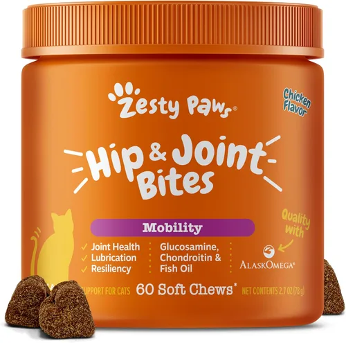 Vista 18 de Zesty Paws Cadera y articulación para perros, glucosamina para perros Suplemento de cadera y articulaciones con condroitina, MSM, vitaminas C y E
