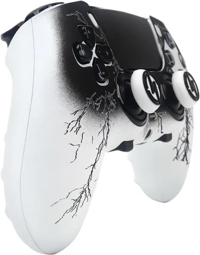 Vista 3 de RALAN Fundas de silicona para controlador de iluminación con 2 agarres para el pulgar, compatibles con PS5 Dualsense Edge Controller Play Station 5