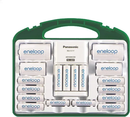 Vista 3 de Cargador de batería Panasonic Advanced celda Individual con Eneloop ciclo de 2100 pilas recargables AA Paquete Super Power