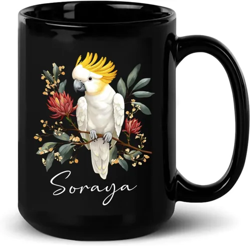 Vista 18 de Taza de café con nombre personalizado, regalo para amigo, compañero de trabajo, cumpleaños, taza de cerámica negra personalizada para amantes