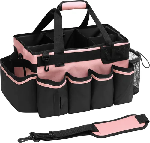 Vista 12 de Bolsas Grandes de Suministros de Limpieza para Amas de Llaves, Organizador Profesional Portátil de Suministros de Limpieza para Limpiadores de Casa