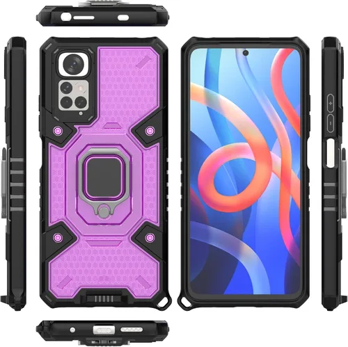 Vista 13 de Funda para 1+ Nord 2 5G, funda para OnePlus Nord 2 5G con funda de soporte, color azul