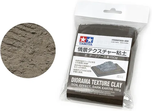 Vista 2 de TAMIYA - Diorama Textura Arcilla 5.29 oz (Efecto Suelo: Tierra Oscura) Tamiya 87222 Suministros Diorama