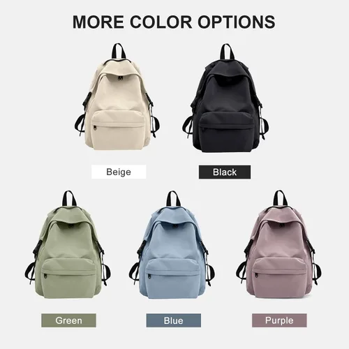 Vista 5 de Mochila escolar ligera para adolescentes y niñas, mochila de escuela secundaria para niños, escuela primaria, mochila para estudiantes, Azul