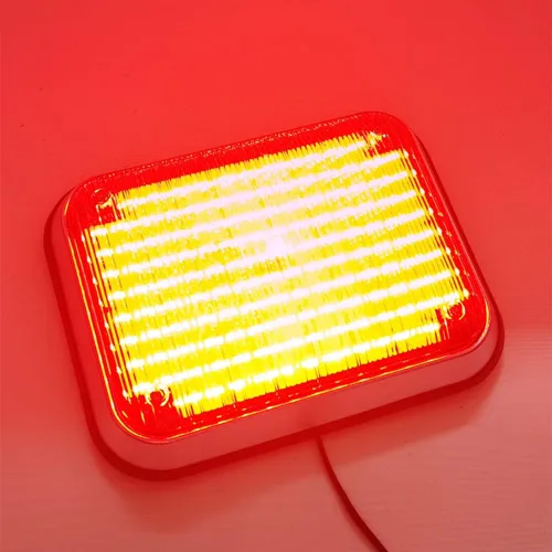 Vista 6 de Luz intermitente de policía blanca de 12 V, rojo, azul, ámbar, luz intermitente, estroboscopios, ambulancia, luces de flash de coche, motores
