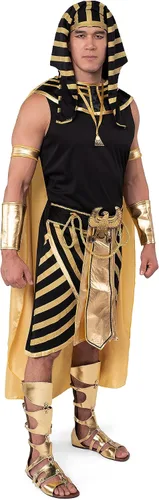 Vista 3 de Spooktacular Creations Adult Men King Pharaoh Costume Egyptian King Costume Set for Halloween
