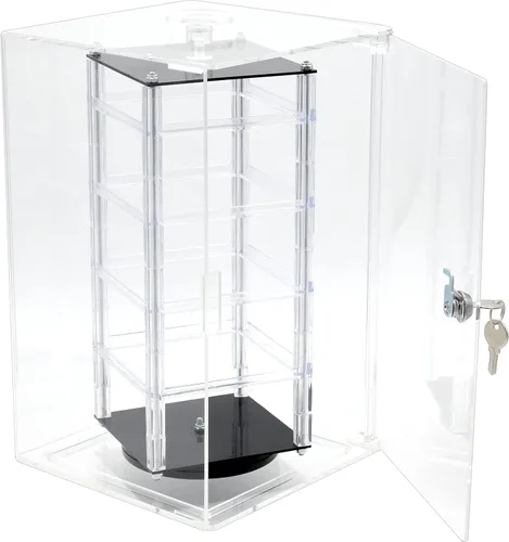 Vista 3 de 100 tarjetas de pendientes y vitrina giratoria giratoria de 8.5 pulgadas