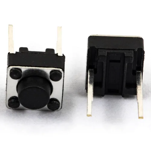 Vista 4 de Interruptor de botón táctil DIP 2PIN ON/OFF Horizontal Táctil Mini Micro Momentario Interruptor táctil 0.236x0.236x0.197 in (Paquete de 100 unidades)
