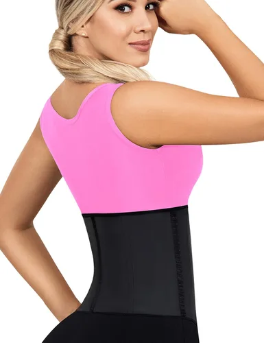 Vista 5 de LadySlim by NuvoFit Fajas Colombianas Reductoras para mujer - Entrenador de cintura de látex para mujer