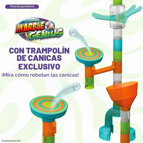 Vista 3 de Marble Genius Marble Run Stunts Super Set, 125 piezas