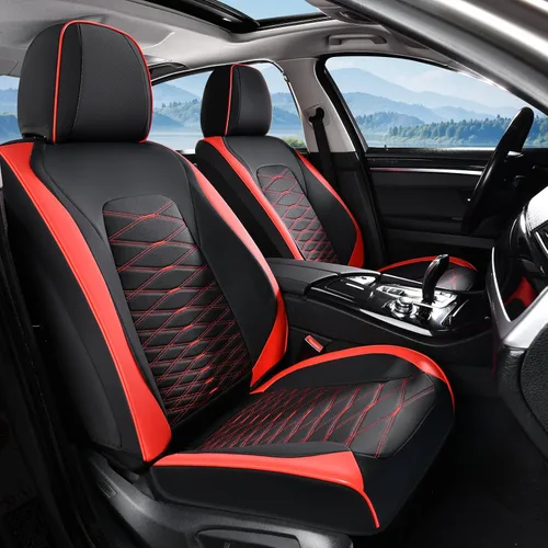 Vista 19 de Fundas de asiento delantero de automóvil, fundas de asiento de cuero para automóviles, protector de asiento de automóvil, impermeable, transpirable
