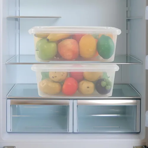 Vista 7 de Caja transparente de 6.5 cuartos de galón, contenedores de almacenamiento de plástico con tapas, juego de 4