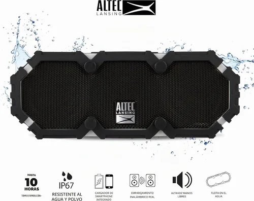 Vista 2 de Altavoz Mini Life Jacket 2 de Altec Lansing con Bluetooth, a prueba de agua