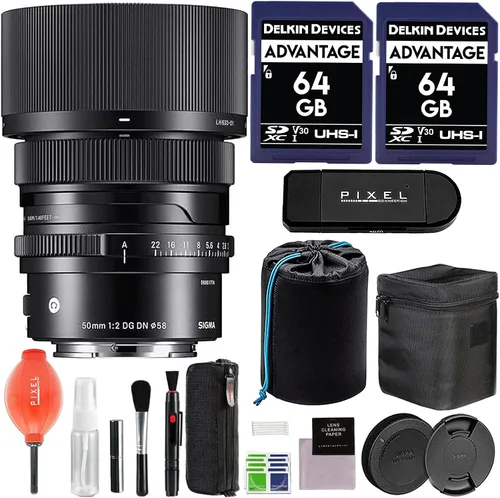 Vista 5 de Sigma 1.969 in f/2 DG DN - Lente contemporánea para montura Leica L con accesorios avanzados y paquete de viaje 314969 Lente sigma Leica L