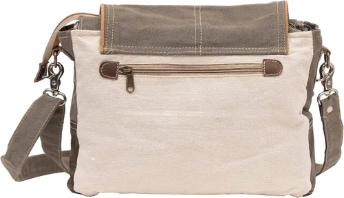 Vista 7 de Shy Shy Leather Star Shoulder Bag, Adjustable Handle, Canvas Crossbody Bag