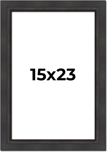 Vista 135 de Poster Palooza Marco de 5 x 5 pulgadas, color negro, cuerda biselada, marco de madera maciza, ancho de moldeo de 2 pulgadas, con plexiglás acrílico