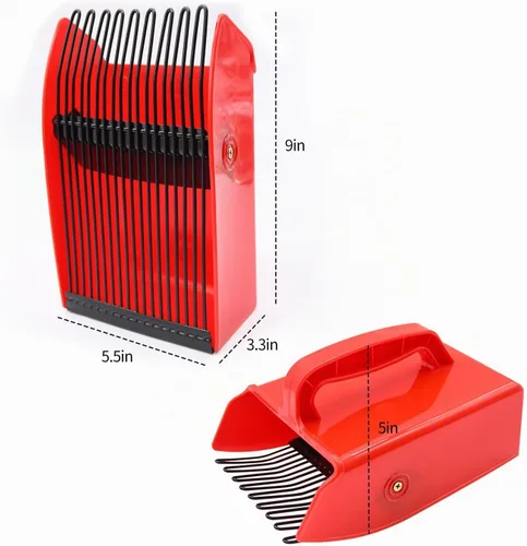 Vista 5 de 1/2/4 Pack Berry Picker, with Metallic Comb and Ergonomic Handle 1 Paquete