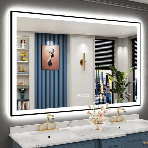 Vista 31 de 24x32 LED Bathroom Mirror, Backlit & Front Lit Lighted Mirror Retroiluminado+luz frontal