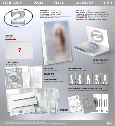 Vista 3 de DREAMUS (G) I-DLE 2 Contenido del segundo álbum+tarjeta fotográfica+seguimiento sellado GIDLE GI-DLE (conjunto estándar (0+1+2))