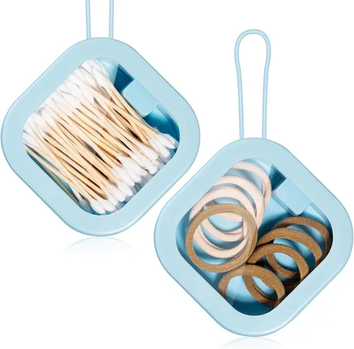 Vista 9 de Kathfly Paquete de 2 organizadores de cintas para el cabello, soporte portátil para bandas para el cabello, organizador portátil para accesorios