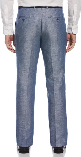 Vista 2 de Perry Ellis Men's Portfolio Essentials Linen Dress Pant, Modern Fit, Solid Twill, Lightweight (Waist Size 29-42)