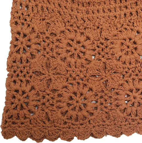 Vista 7 de ZLYC Gorro holgado de algodón para mujer hecho a mano con corte de calavera floral de verano