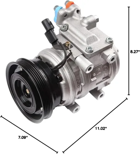 Vista 9 de ECCPP Compresor de aire acondicionado para 2005-2007 para Hyundai Tucson 2005-2010 para Kia Spectra Spectra5 2.0L A/C Compresor