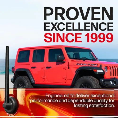 Vista 2 de AntennaMastsRus - Antena de repuesto compatible con Jeep Wrangler y Gladiator 2007-2020