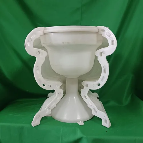 Vista 2 de Rezone D50cm Moldes de Macetas de Flores de Hormigón Prefabricado de Cemento Plástico para Jardín Decorativos para la Venta