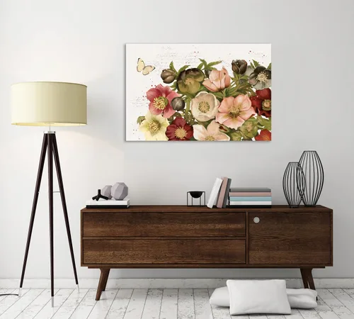 Vista 5 de Jaxson Rea "Vintage Petals I Gallery Wrapped Canvas by Katie Pertiet, 15" x 10