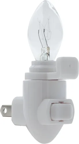 Vista 6 de Módulo de luz nocturna enchufable, plástico blanco, ideal para hacer tus propias luces nocturnas decorativas, paquete de 10