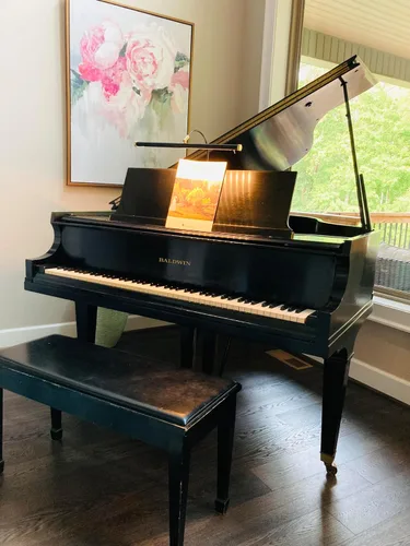 Vista 5 de Cocoweb - Luz de piano grande de LED de 19" en bronce caoba con acentos de latón con clip regulador Bronce (mahogany bronze)