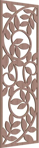 Vista 157 de 9 3/8"W x 24 3/8"H x 1/4"T Utica Decorativo Fretwork Madera Paneles de Pared, Abedul