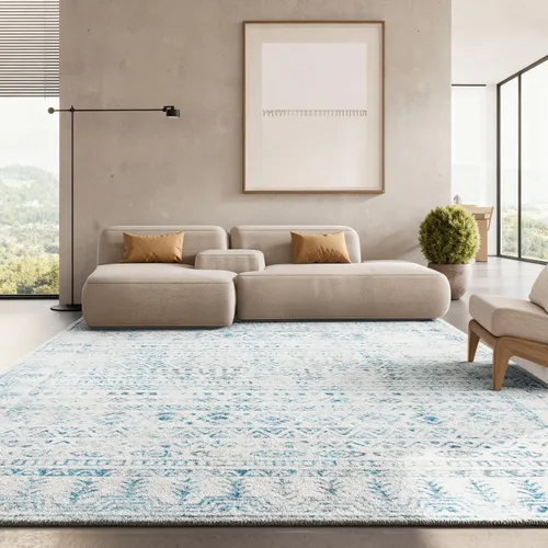 Vista 24 de SAFAVIEH Alfombra de área de 12 x 15 pulgadas, colección Tulum, grande, diseño marroquí bohemio envejecido, no desprende pelusa y fácil de limpiar