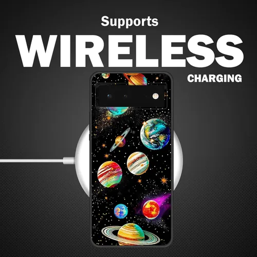 Vista 211 de Funda delgada para Google Pixel 4 XL, funda delgada de silicona de TPU suave a prueba de golpes para Google Pixel 4 XL, astronauta Galaxy
