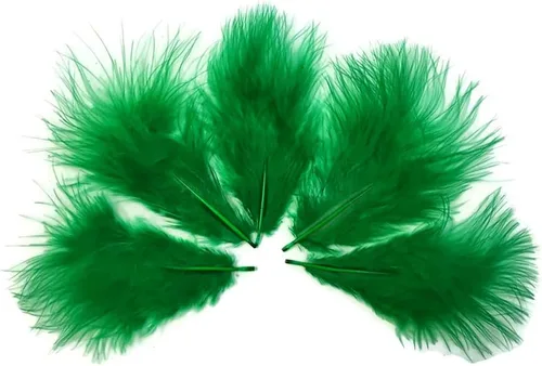 Vista 54 de 1/4 lb - Aqua Blue Pavo Marabou Corto Plumas Sueltas Mullidas Al Por Mayor A Granel
