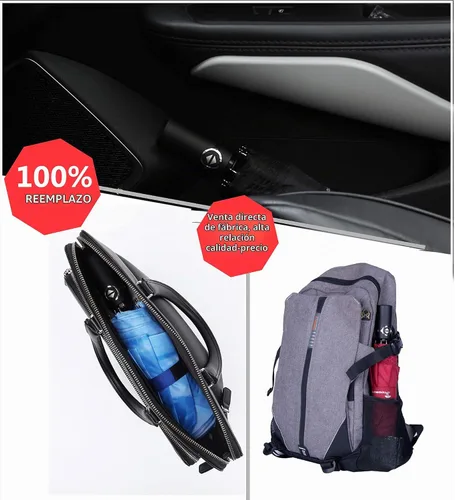 Vista 5 de SY COMPACT - Paraguas de viaje automático resistente al viento - Tienda de fábrica Rojo
