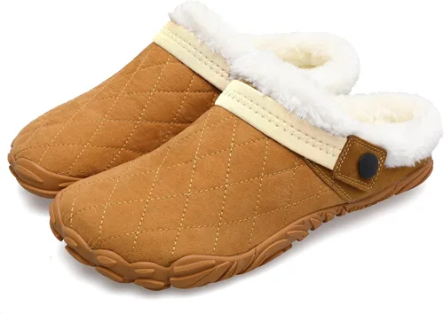 Vista 2 de Besroad - Pantuflas mullidas para mujer y hombre, esponjosas, cómodas, de espuma viscoelástica, para dormitorio