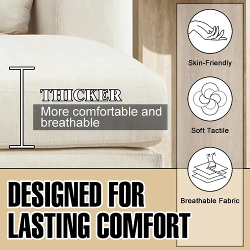 Vista 5 de Sofá modular seccional, sofá seccional beige, sofá otomano de almacenamiento móvil con almacenamiento, sofás seccionales en forma de L, 4 asientos