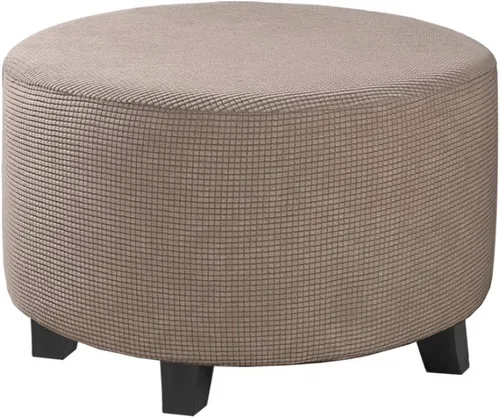 Vista 101 de H.VERSAILTEX Funda Deslizable para Otomana Rectangular Ajuste de Longitud 29"-34" Reposapiés Fundas Deslizables para Sofá Funda para Taburete