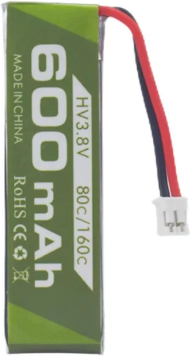 Vista 7 de 4PCS 1S 3.8V 80C 600mAh Li Batería con JST-PH 2.0 Plug Conector con 1S 6 Canales USB Cargador para Cinewhoop Tinyhawk Micro FPV Racing Drones RC RC
