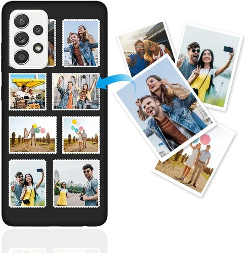 Vista 15 de Funda de teléfono personalizada para Samsung Galaxy A52s 5G/Galaxy A52, funda para teléfono con foto, funda protectora de TPU suave, funda Black 1