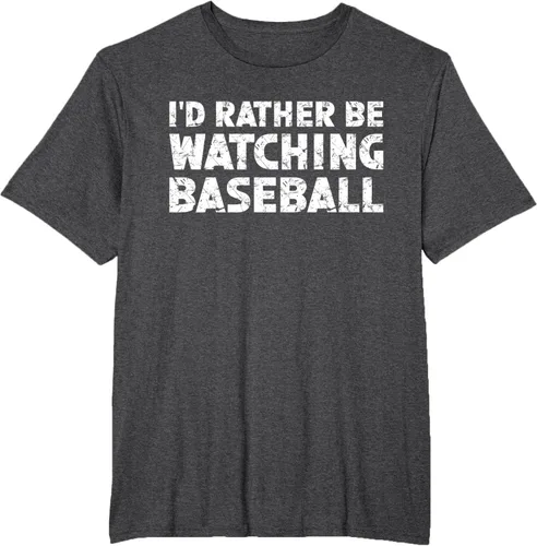 Vista 20 de Camiseta de béisbol I'd Rather Be Watching