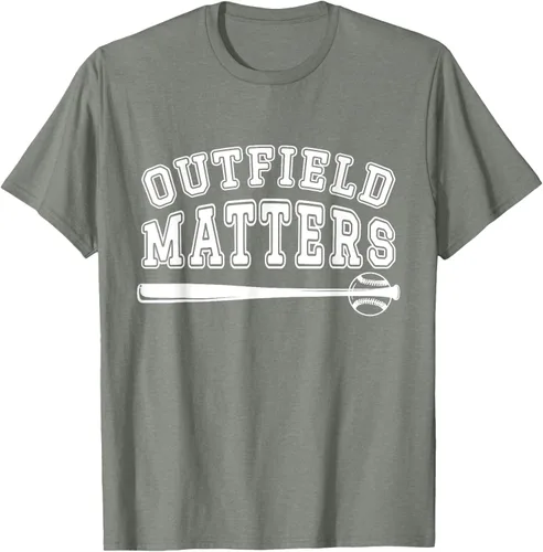 Vista 24 de Playing Baseball Outfield Matters - Camiseta Baseball Outfields Funny, Rojo