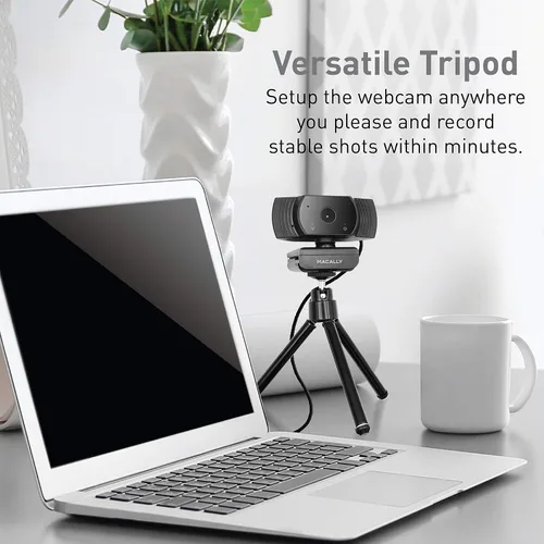 Vista 8 de Macally Teclado Bluetooth compacto y una cámara web de 1080P, prepárate para trabajar desde casa