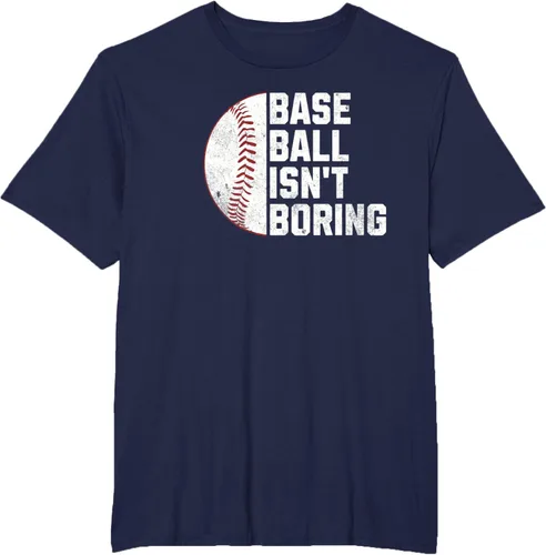 Vista 59 de Camiseta Baseball Isn't Boring, Negro