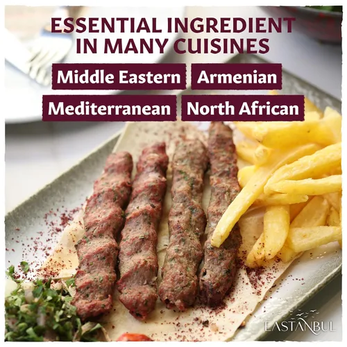 Vista 7 de Eastanbul Sumac Spice, 6.4 onzas, zumaco molido, condimento de especias turcas Fresh Farm para platos mediterráneos y platos de Oriente Medio, polvo