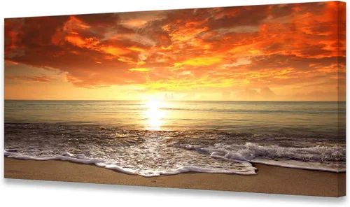 Vista 20 de Baisuart A61269 - Impresiones en lienzo de arte abstracto para pared, pinturas impresas en gris y marrón, lienzo estirado con marco de madera