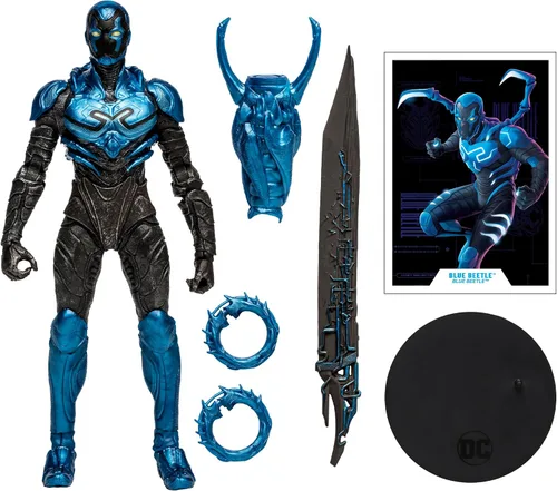 Vista 12 de McFarlane Toys - Figura de acción DC Multiverse Blue Beetle (película de escarabajo azul) de 7 pulgadas